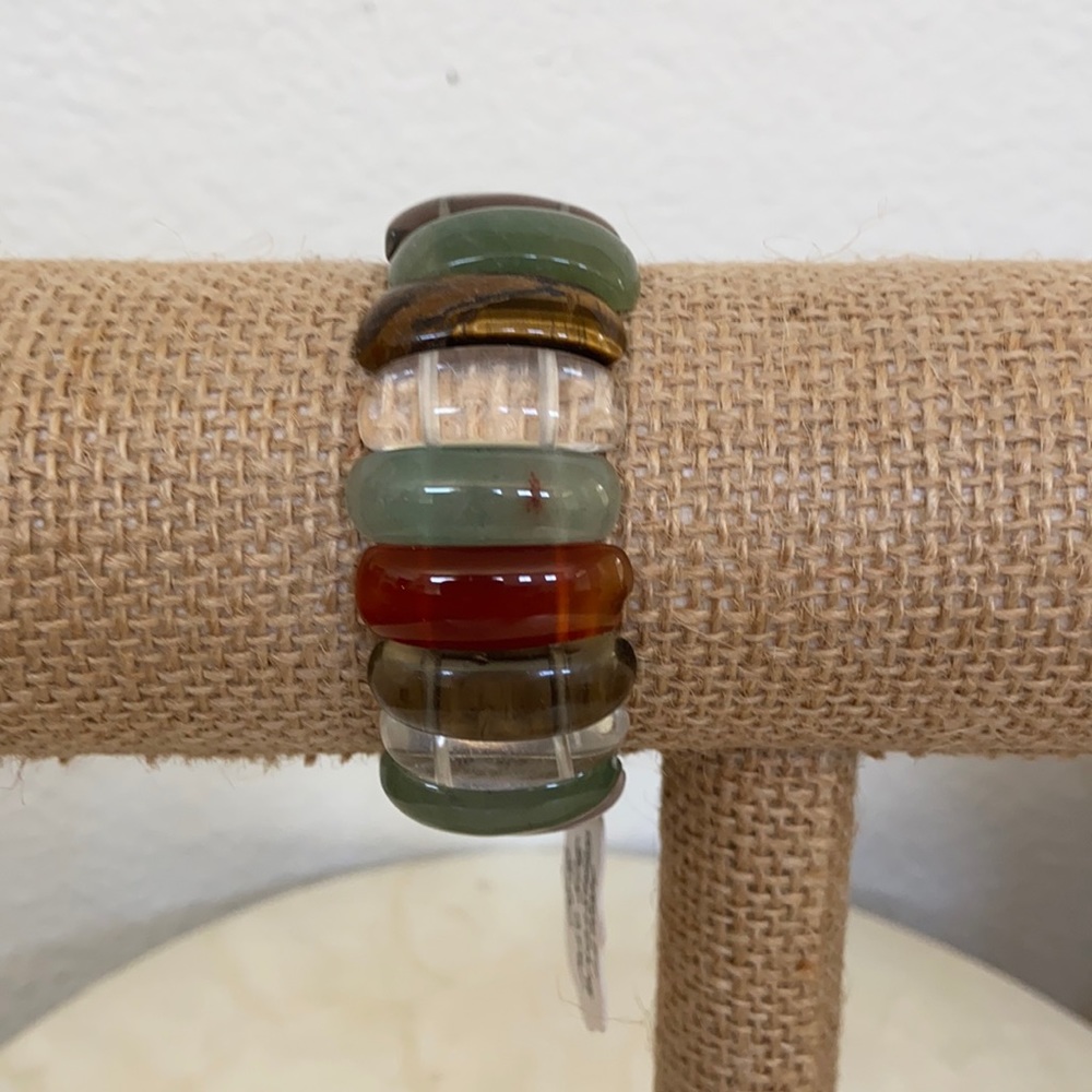 Genuine MultiGem Elastic Bracelet